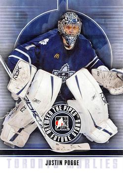 2008-09 In The Game Between The Pipes #26 Justin Pogge Front