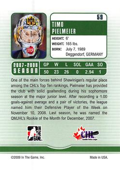 2008-09 In The Game Between The Pipes #59 Timo Pielmeier Back