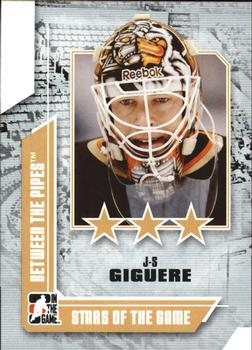 2008-09 In The Game Between The Pipes #64 J-S Giguere Front
