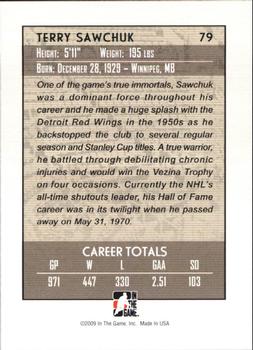 2008-09 In The Game Between The Pipes #79 Terry Sawchuk Back