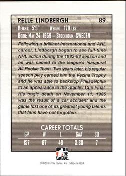 2008-09 In The Game Between The Pipes #89 Pelle Lindbergh Back