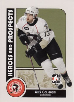2008-09 In The Game Heroes and Prospects #11 Alex Goligoski Front