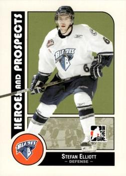 2008-09 In The Game Heroes and Prospects #138 Stefan Elliott Front