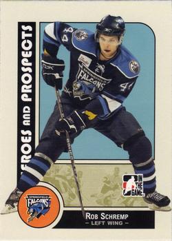 2008-09 In The Game Heroes and Prospects #35 Rob Schremp Front