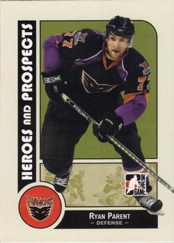 2008-09 In The Game Heroes and Prospects #36 Ryan Parent Front