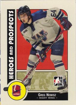 2008-09 In The Game Heroes and Prospects #45 Greg Nemisz Front