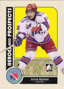 2008-09 In The Game Heroes and Prospects #50 Justin Azevedo Front