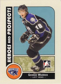 2008-09 In The Game Heroes and Prospects #66 Geordie Wudrick Front