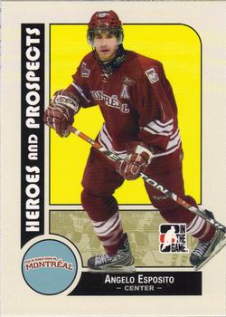 2008-09 In The Game Heroes and Prospects #84 Angelo Esposito Front