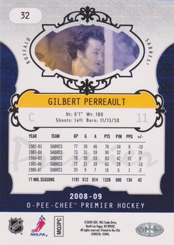 2008-09 O-Pee-Chee Premier #32 Gilbert Perreault Back