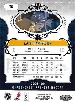 2008-09 O-Pee-Chee Premier #36 Dale Hawerchuk Back