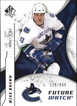 2008-09 SP Authentic #181 Mike Brown Front