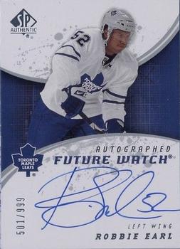 2008-09 SP Authentic #232 Robbie Earl Front
