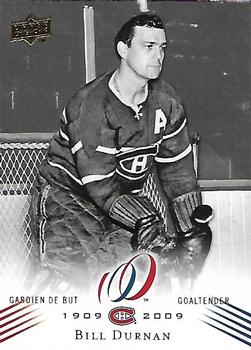 2008-09 Upper Deck Montreal Canadiens Centennial #9 Bill Durnan Front