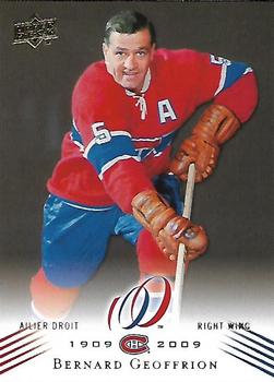 2008-09 Upper Deck Montreal Canadiens Centennial #12 Bernie Geoffrion Front
