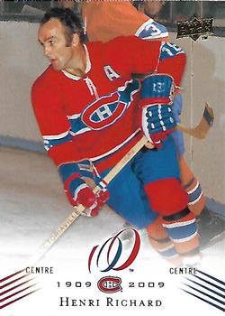 2008-09 Upper Deck Montreal Canadiens Centennial #35 Henri Richard Front
