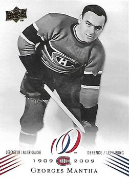 2008-09 Upper Deck Montreal Canadiens Centennial #55 Georges Mantha Front