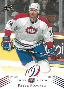 2008-09 Upper Deck Montreal Canadiens Centennial #57 Peter Popovic Front