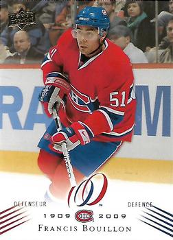 2008-09 Upper Deck Montreal Canadiens Centennial #125 Francis Bouillon Front