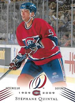 2008-09 Upper Deck Montreal Canadiens Centennial #166 Stephane Quintal Front