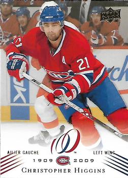 2008-09 Upper Deck Montreal Canadiens Centennial #173 Chris Higgins Front