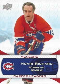 2008-09 Upper Deck Montreal Canadiens Centennial #244 Henri Richard Front