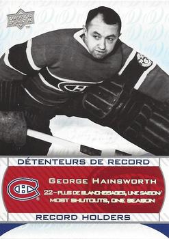2008-09 Upper Deck Montreal Canadiens Centennial #247 George Hainsworth Front