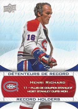 2008-09 Upper Deck Montreal Canadiens Centennial #248 Henri Richard Front