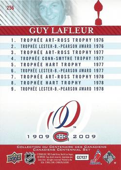 2008-09 Upper Deck Montreal Canadiens Centennial #256 Guy Lafleur Back