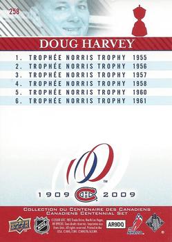 2008-09 Upper Deck Montreal Canadiens Centennial #258 Doug Harvey Back