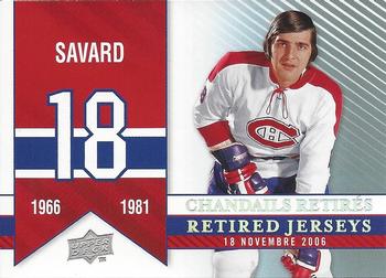 2008-09 Upper Deck Montreal Canadiens Centennial #283 Serge Savard Front