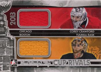 2013-14 In The Game Lord Stanley's Mug - Cup Rivals Silver #CRI-01 Corey Crawford / Tuukka Rask Front