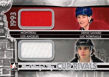 2013-14 In The Game Lord Stanley's Mug - Cup Rivals Silver #CRI-09 Denis Savard / Luc Robitaille Front