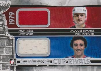 2013-14 In The Game Lord Stanley's Mug - Cup Rivals Silver #CRI-17 Jacques Lemaire / Phil Esposito Front
