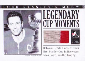 2013-14 In The Game Lord Stanley's Mug - Legendary Cup Moments Jerseys #LCM-04 Jean Beliveau Front