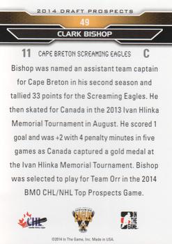 2014 In The Game Draft Prospects #49 Clark Bishop Back