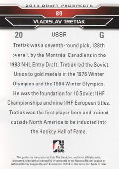 2014 In The Game Draft Prospects #89 Vladislav Tretiak Back