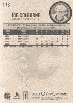 2014-15 O-Pee-Chee #173 Joe Colborne Back