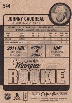 2014-15 O-Pee-Chee #544 Johnny Gaudreau Back