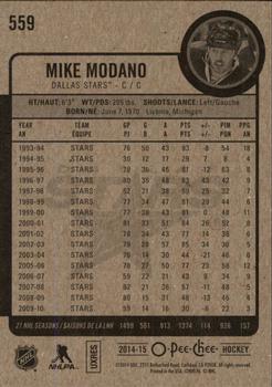 2014-15 O-Pee-Chee #559 Mike Modano Back