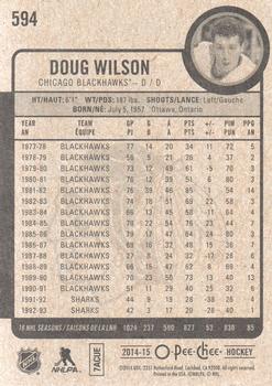 2014-15 O-Pee-Chee #594 Doug Wilson Back