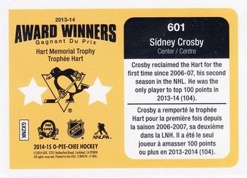 2014-15 O-Pee-Chee #601 Sidney Crosby Back