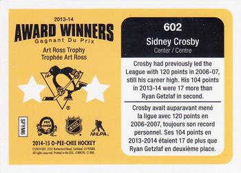 2014-15 O-Pee-Chee #602 Sidney Crosby Back