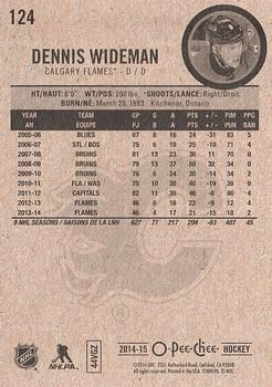 2014-15 O-Pee-Chee #124 Dennis Wideman Back