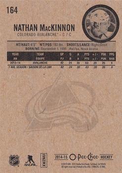 2014-15 O-Pee-Chee #164 Nathan MacKinnon Back
