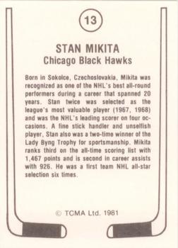 1981-82 TCMA #13 Stan Mikita Back