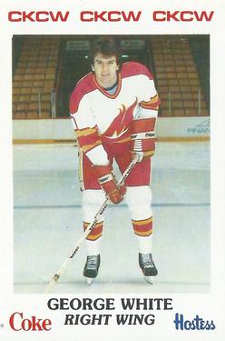 1984-85 Moncton Golden Flames (AHL) Police #5 George White Front