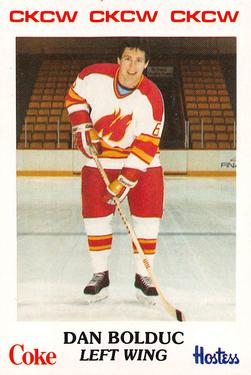 1984-85 Moncton Golden Flames (AHL) Police #8 Dan Bolduc Front