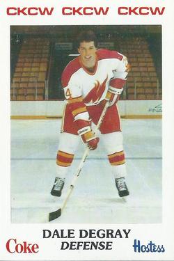 1984-85 Moncton Golden Flames (AHL) Police #11 Dale DeGray Front