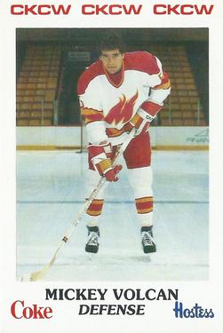 1984-85 Moncton Golden Flames (AHL) Police #13 Mickey Volcan Front